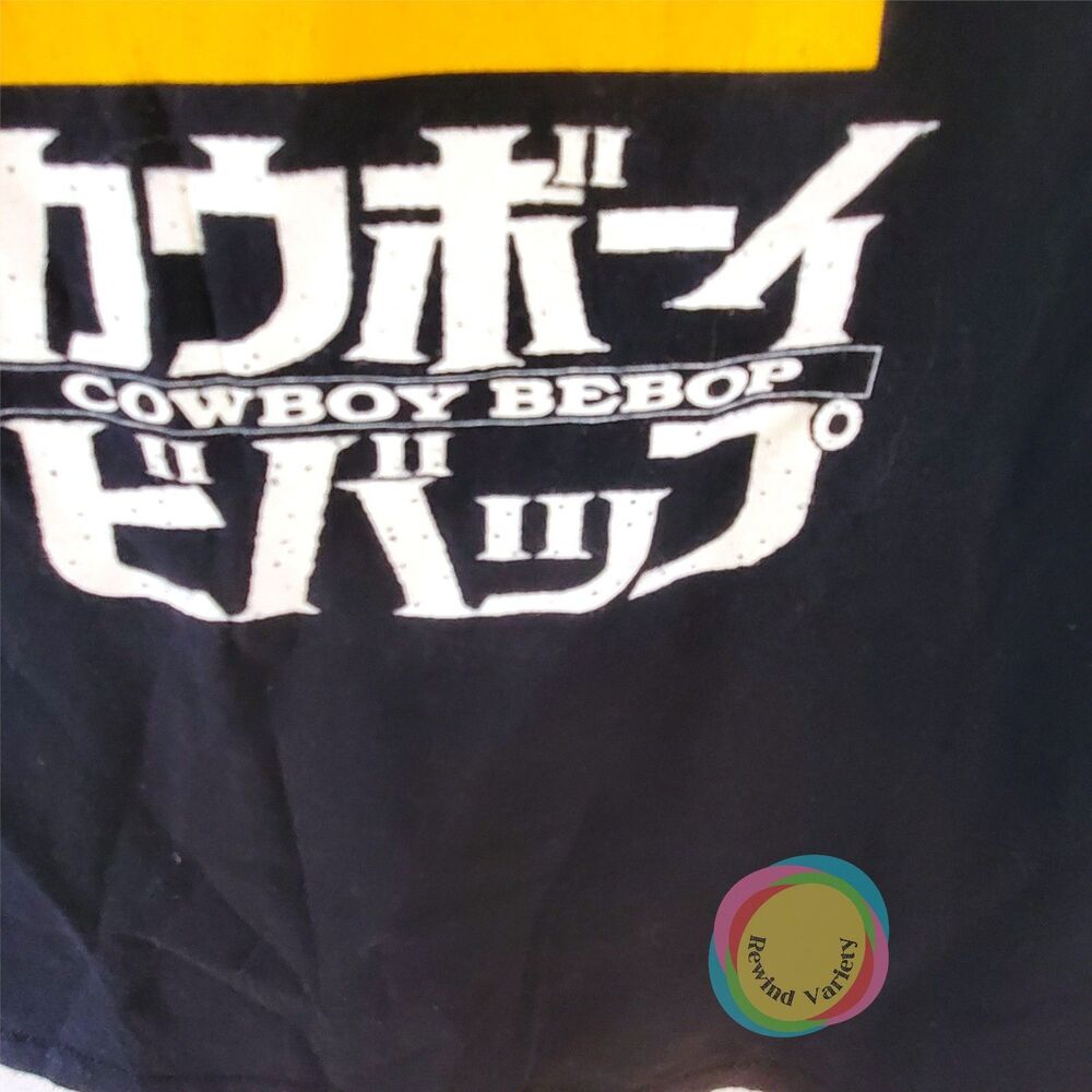 Cowboy Bebop Anime Shirt Mens Small Black Spike Faye Jet - Picture 4 of 10